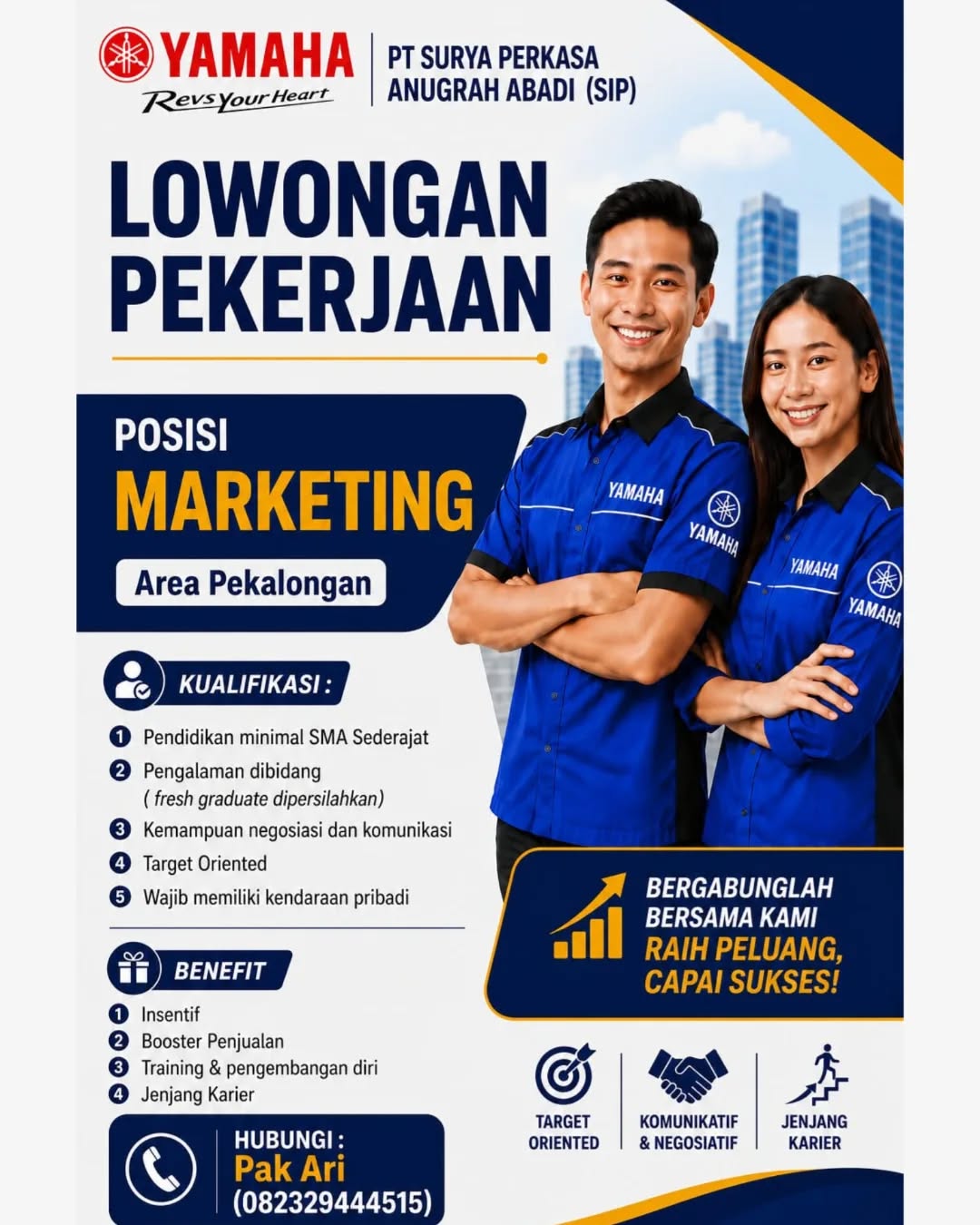 Poster lowongan Marketing