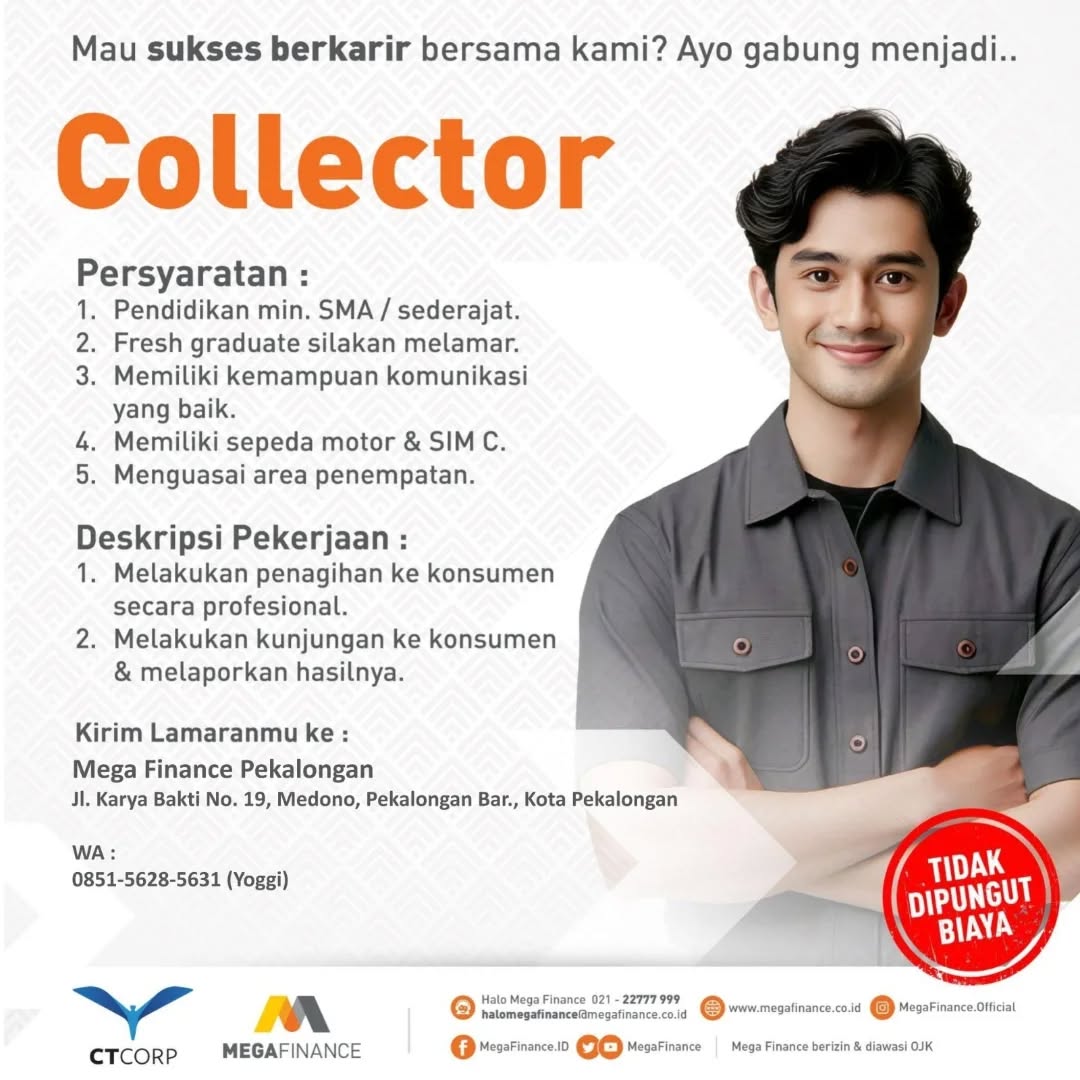 Poster lowongan Collector