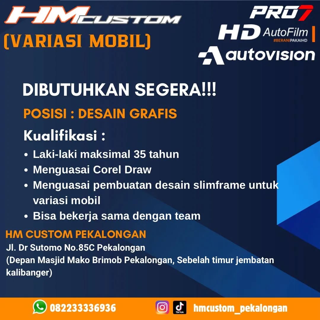 Poster lowongan Desain Grafis