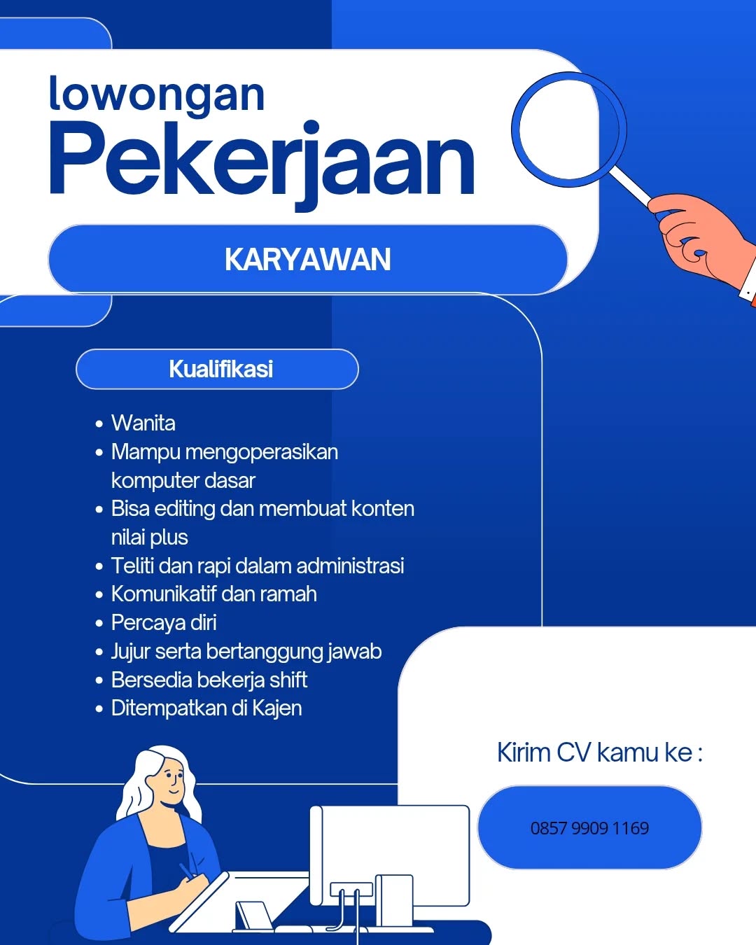 Poster lowongan Karyawan
