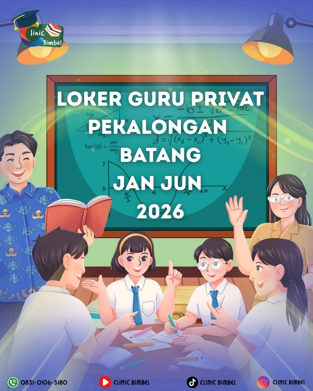 Poster lowongan Guru Privat