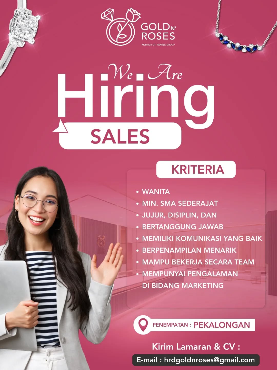 Poster lowongan Sales