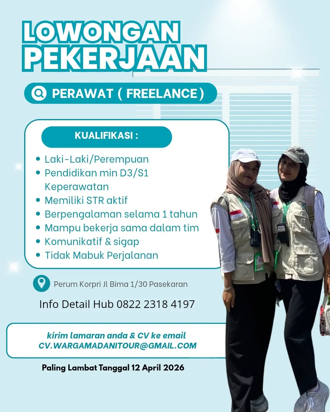 Poster lowongan Perawat