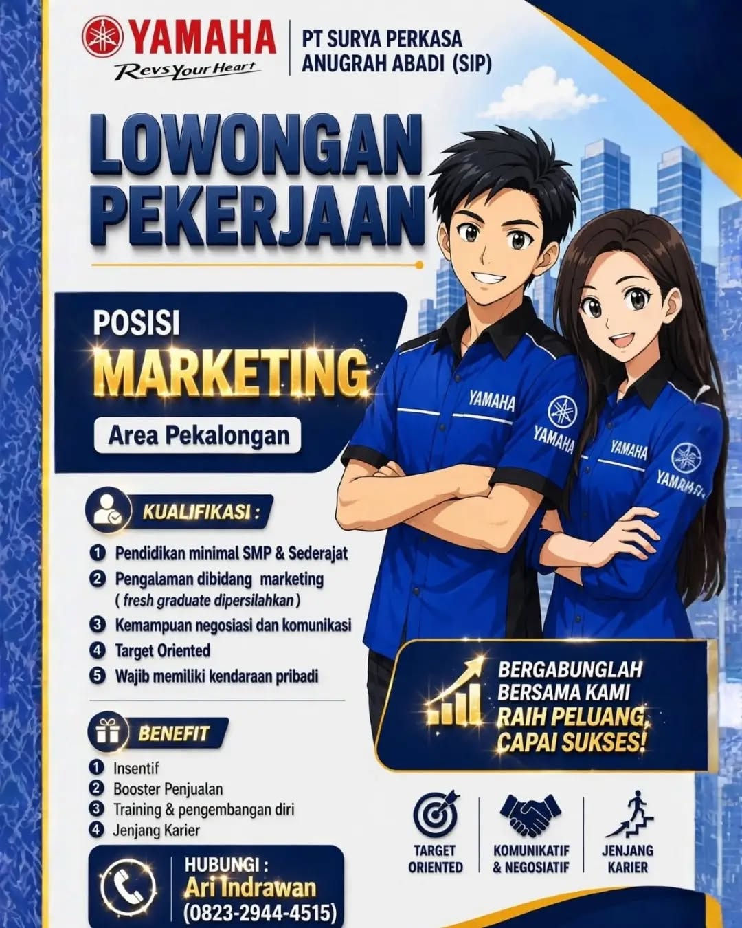 Poster lowongan Marketing