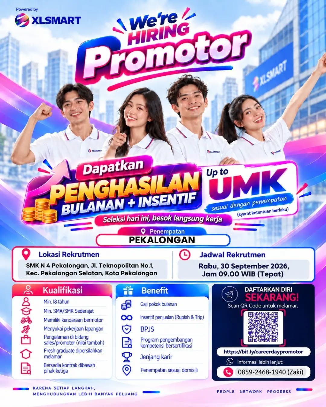 Poster lowongan Promotor