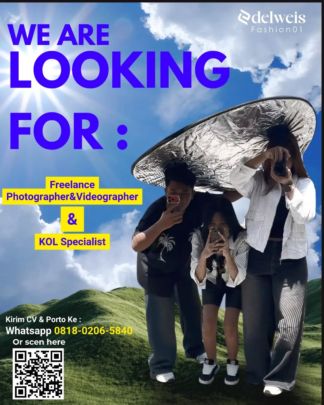 Poster lowongan Freelance Photographer & Videographer & KOL Specialist
