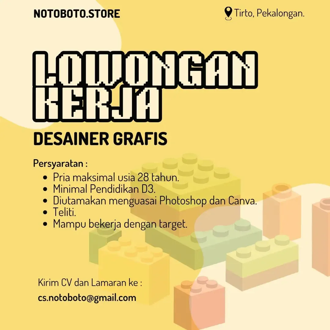 Poster lowongan Desainer Grafis
