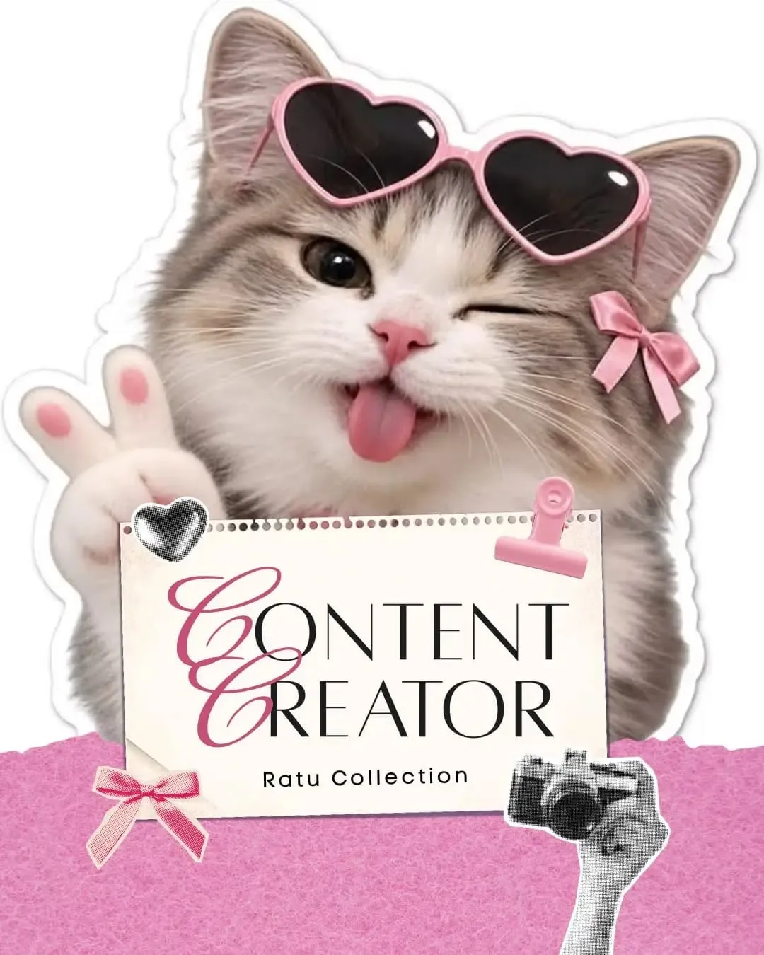 Poster lowongan Content Creator