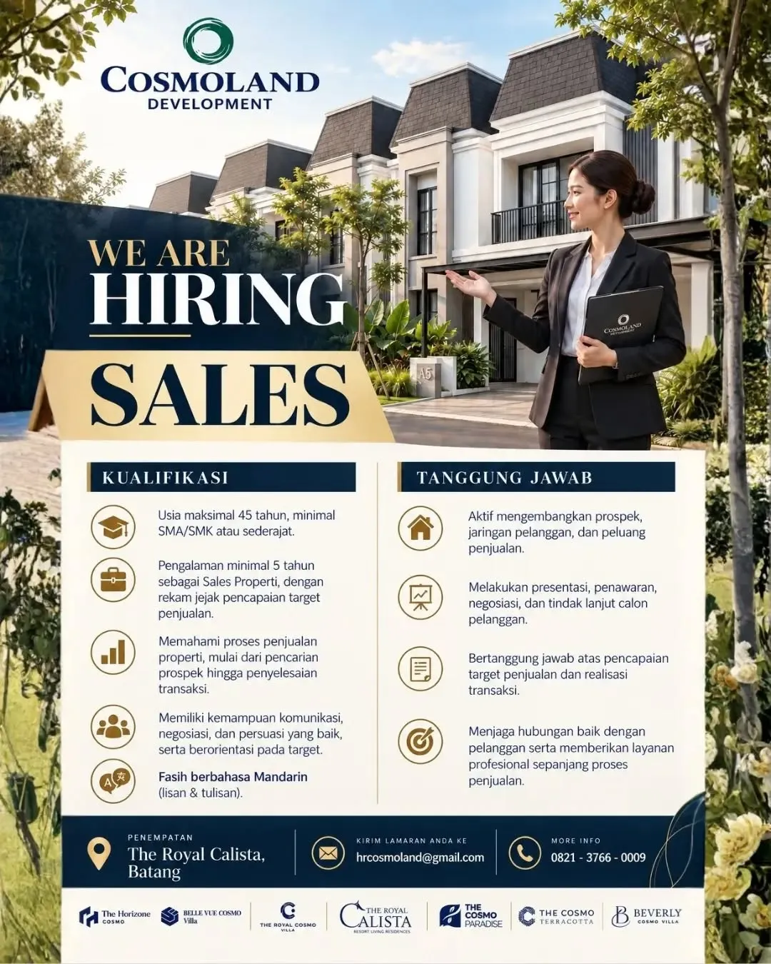 Poster lowongan Sales