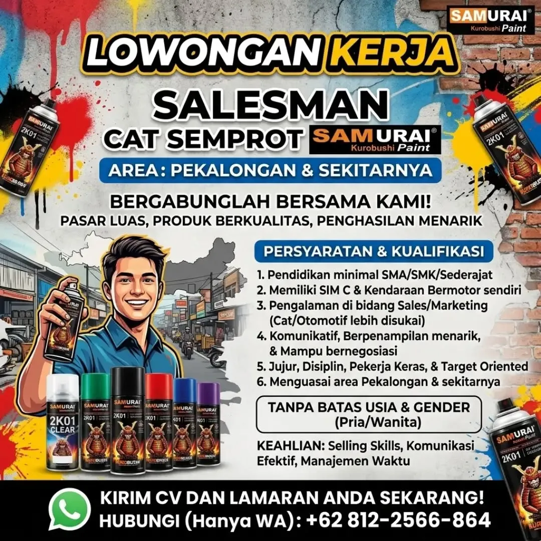 Poster lowongan Salesman