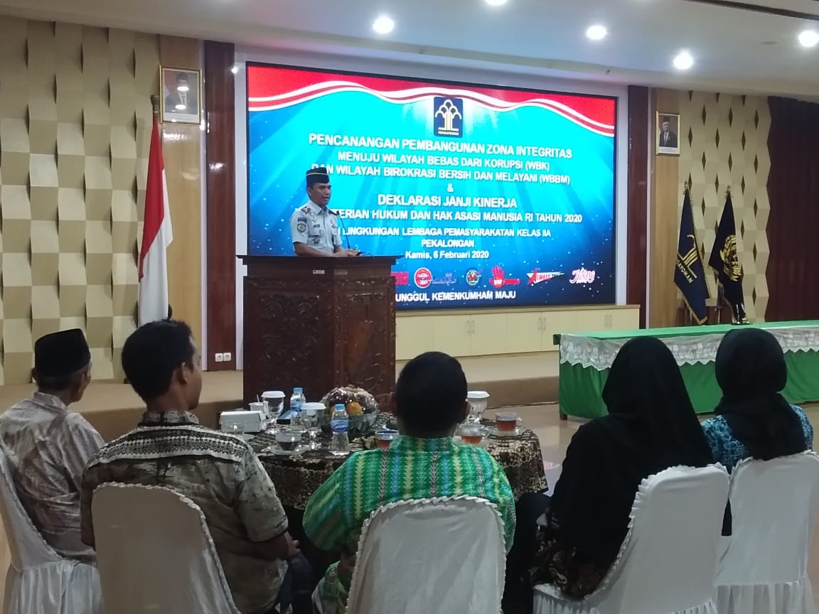 Penguatan Pembangunan ZI, Lapas Kelas IIA Kota Pekalongan Canangkan WBK WBBM