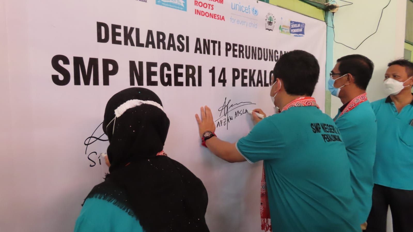 Stop Bullying, Pemkot Kukuhkan 30 Siswa SMP N 14 Pekalongan Jadi Agen Perubahan Anti Bullying