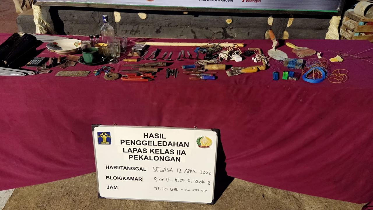 Sidak Blok Kamar WBP Lapas, Petugas Gabungan Tak Temukan Halinar