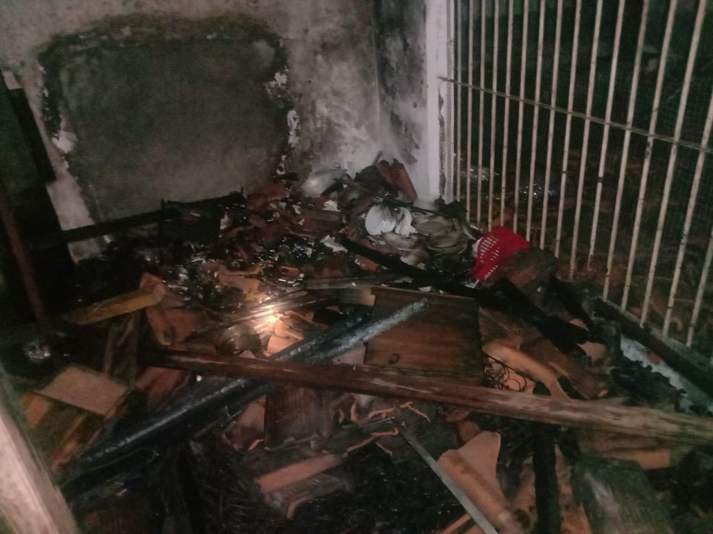 Gudang Konveksi Di Desa Pesanggrahan Wonokerto Terbakar