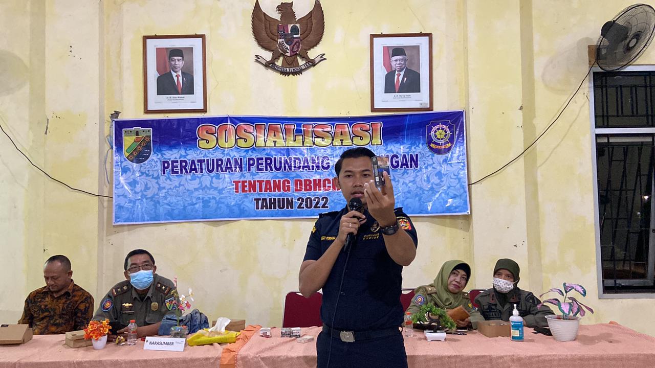 Tekan Peredaran Rokok Ilegal, Satpol P3KP Helat Sosialisasi DBHCHT